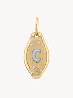 Initial Skipping Stone Pendant