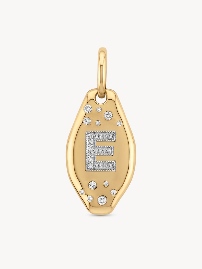 Initial Skipping Stone Pendant