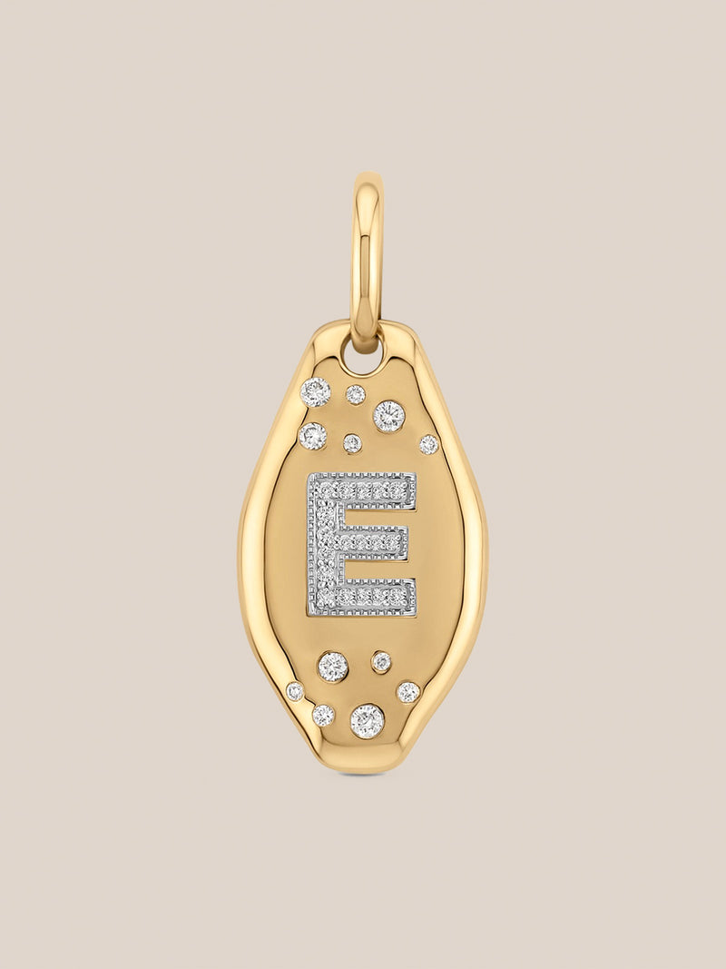 Initial Skipping Stone Pendant