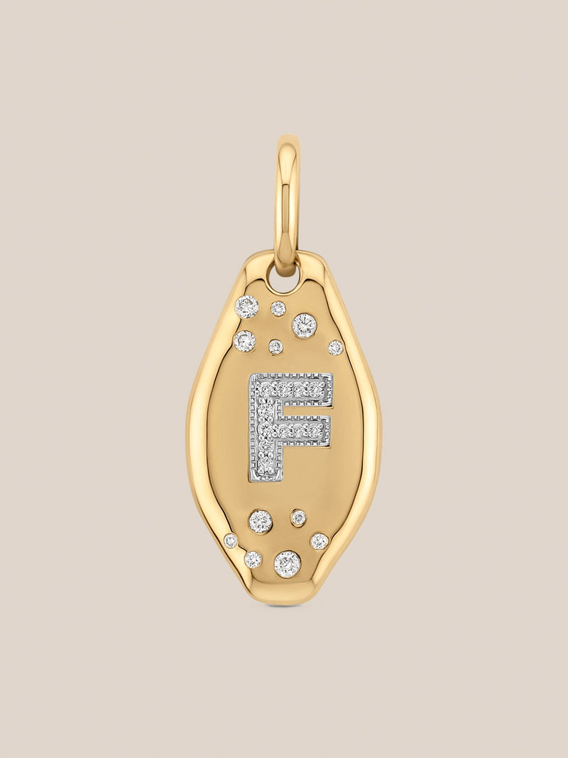Initial Skipping Stone Pendant