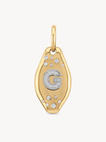 Initial Skipping Stone Pendant