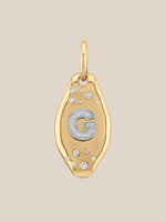 Initial Skipping Stone Pendant