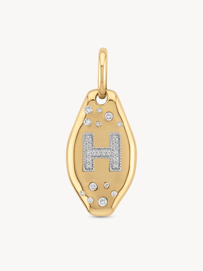 Initial Skipping Stone Pendant