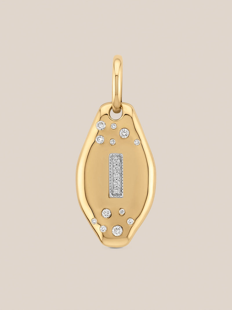 Initial Skipping Stone Pendant
