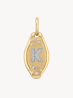 Initial Skipping Stone Pendant