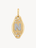 Initial Skipping Stone Pendant