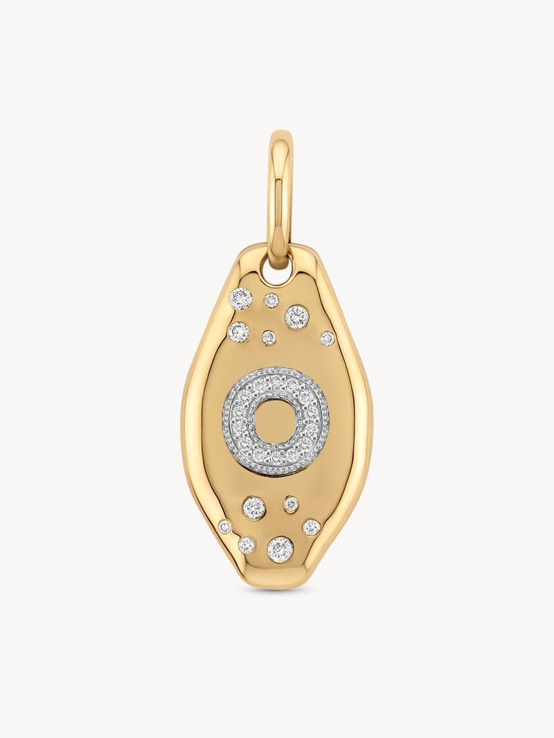 Initial Skipping Stone Pendant