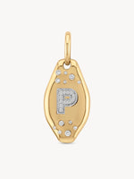 Initial Skipping Stone Pendant