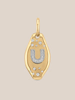 Initial Skipping Stone Pendant