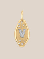 Initial Skipping Stone Pendant