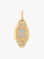 Initial Skipping Stone Pendant