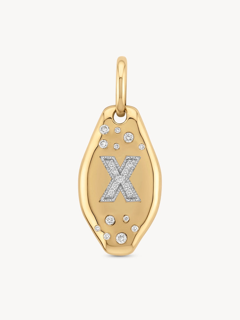 Initial Skipping Stone Pendant