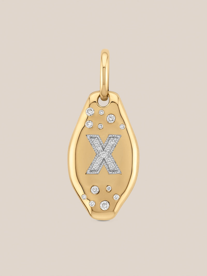 Initial Skipping Stone Pendant