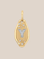 Initial Skipping Stone Pendant