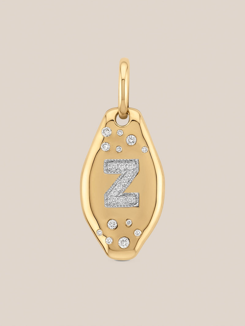 Initial Skipping Stone Pendant