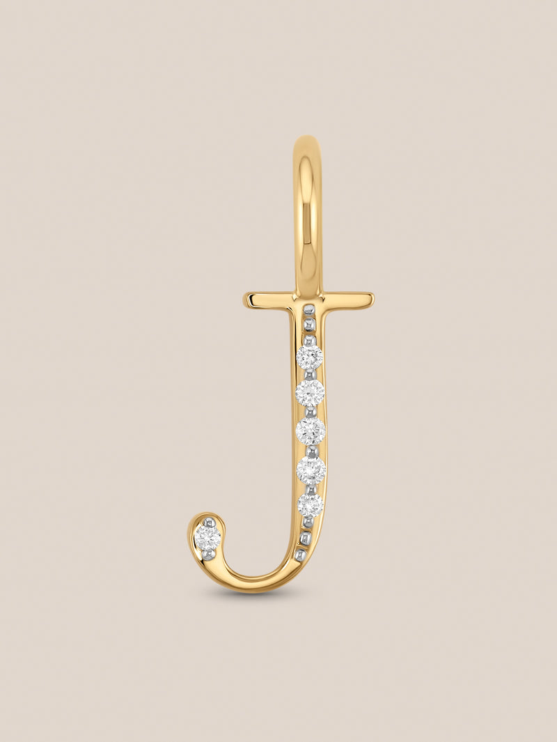Diamond Initial Pendants