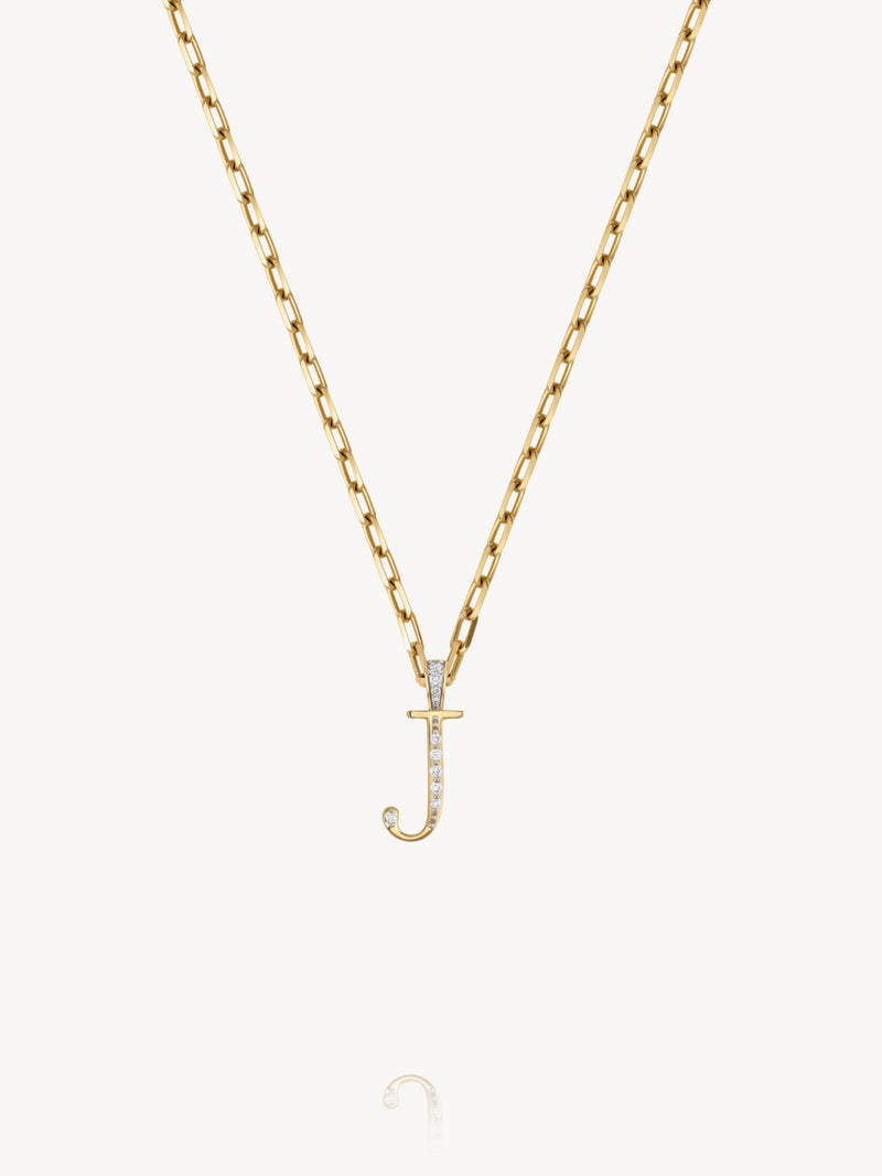 Diamond Initial Pendants