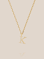 Diamond Initial Pendants