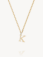 Diamond Initial Pendants