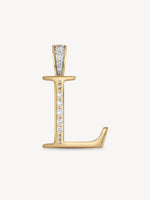 Diamond Initial Pendants