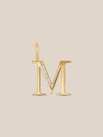 Diamond Initial Pendants
