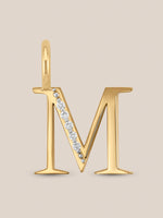 Diamond Initial Pendants