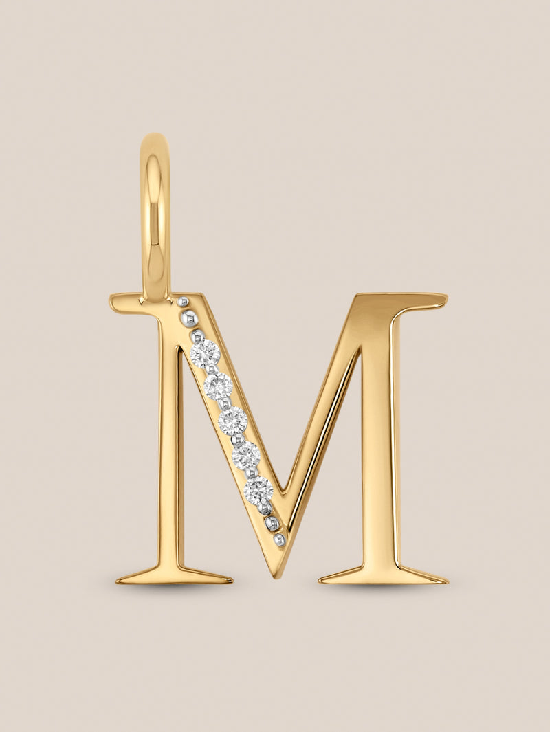 Diamond Initial Pendants