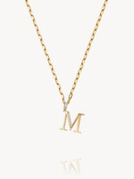 Diamond Initial Pendants