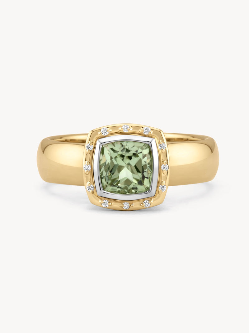 Cushion Cut Aria Ring