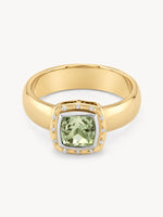 Cushion Cut Aria Ring