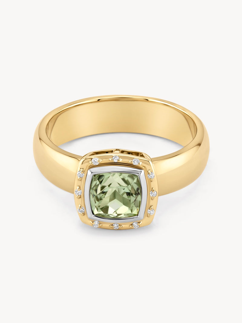 Cushion Cut Aria Ring