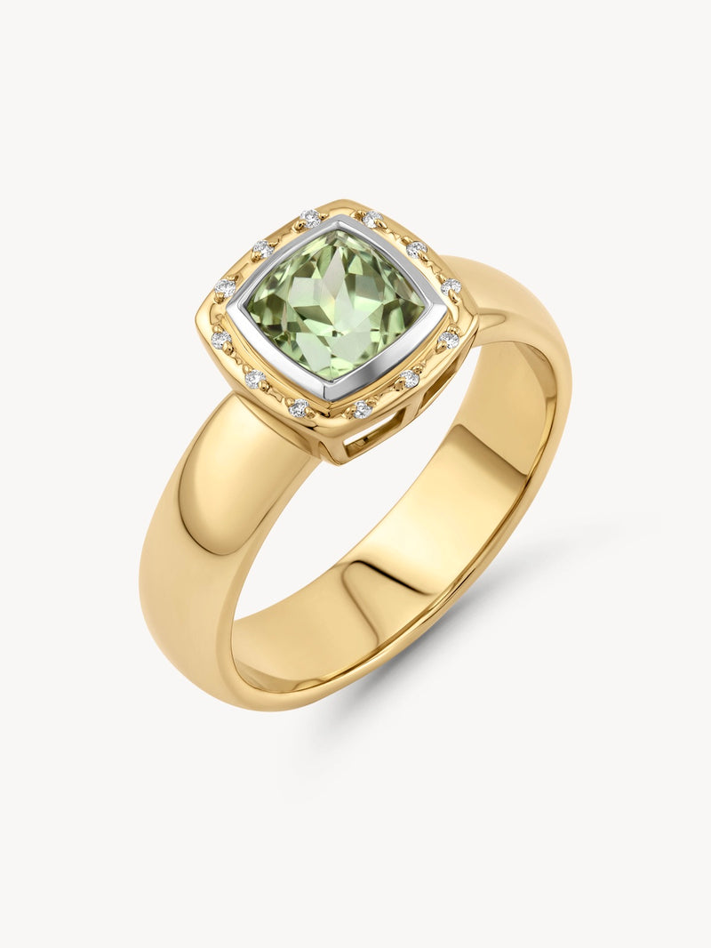Cushion Cut Aria Ring