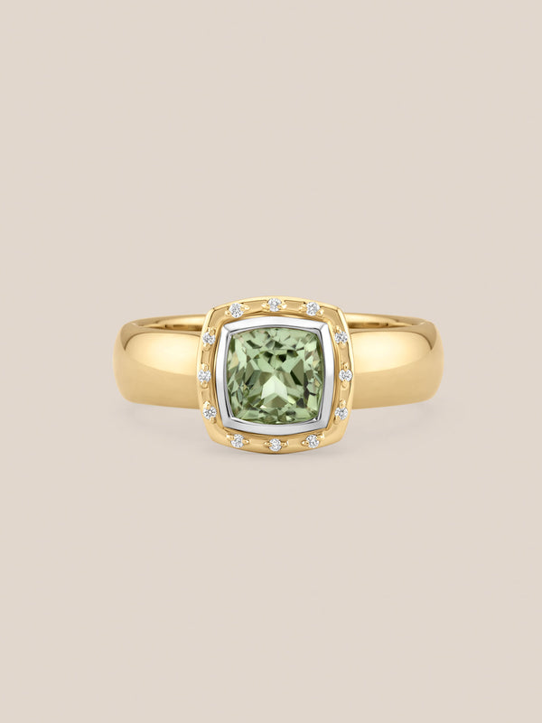 Cushion Cut Aria Ring