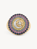 Crescent Star Signet Ring