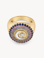 Crescent Star Signet Ring