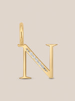 Diamond Initial Pendants