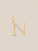 Diamond Initial Pendants