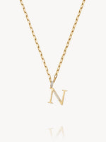 Diamond Initial Pendants