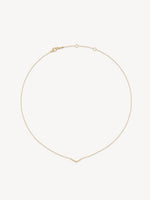 Single Diamond V Necklace