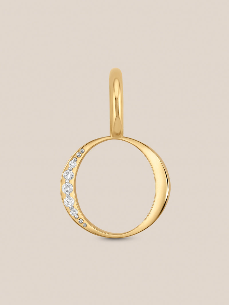 Diamond Initial Pendants