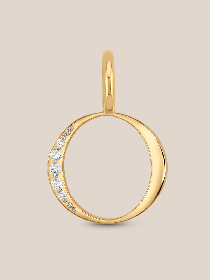Diamond Initial Pendants