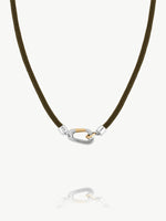 Mixed Metal Carabiner Necklace