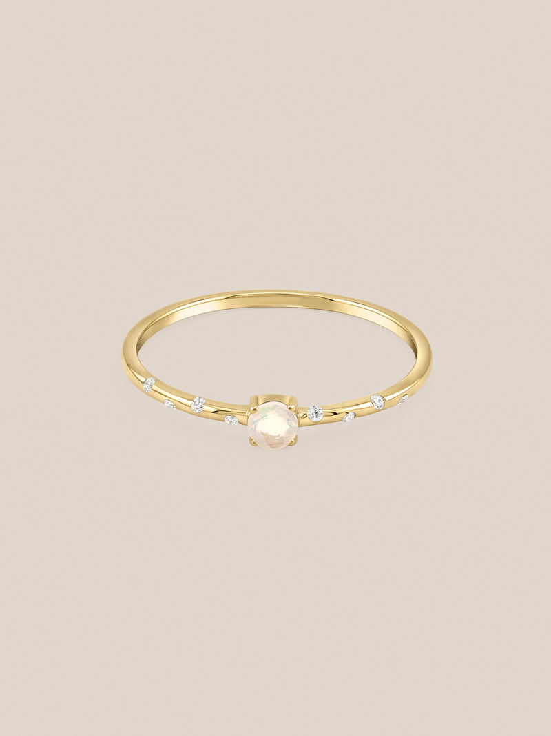 Starry Birthstone Ring