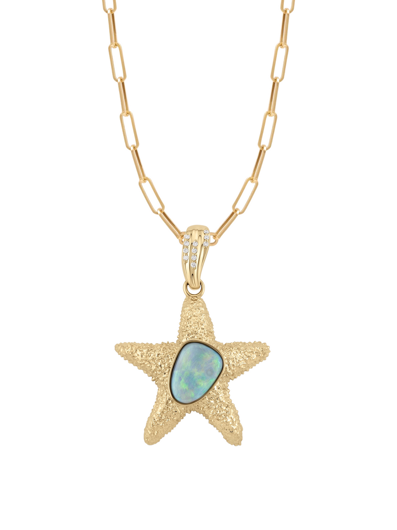 Opal Sea Star Pendant - OOAK