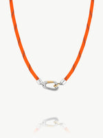 Mixed Metal Carabiner Necklace