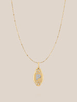 Initial Skipping Stone Pendant