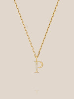 Diamond Initial Pendants