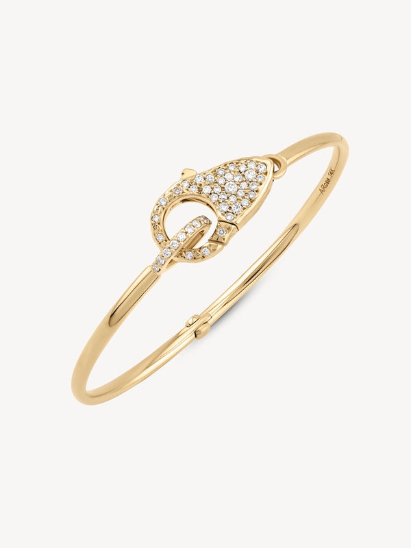 Pave Diamond Lock Bracelet