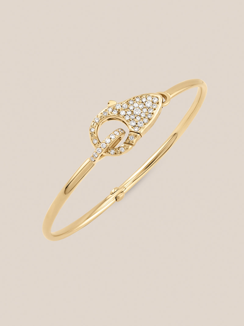 Pave Diamond Lock Bracelet