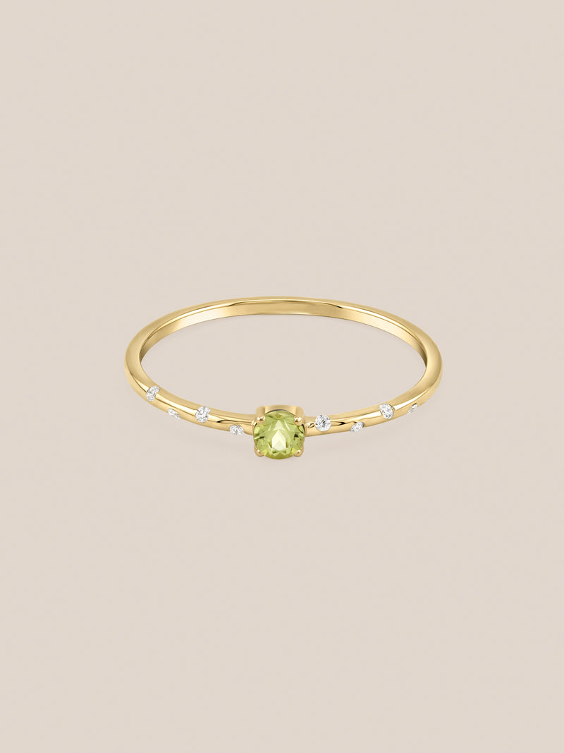 Starry Birthstone Ring